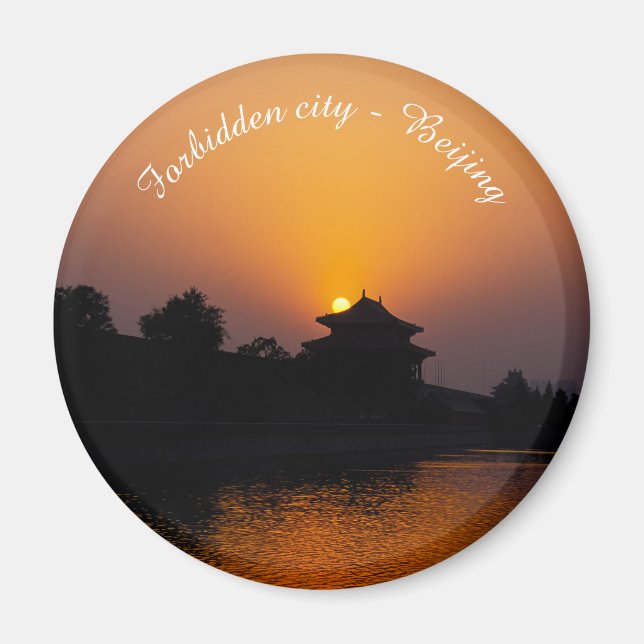 Solnedgång över den förbjudna staden - Peking, Kin Magnet (Framsidan)