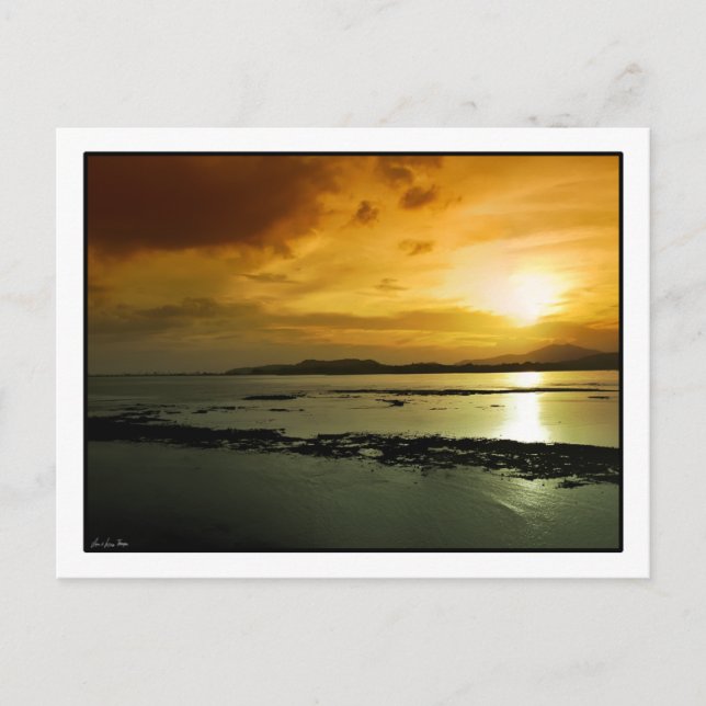 Solnedgång över den Panama vykortet Vykort (Framsida)