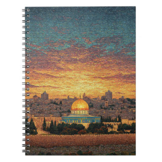 Solnedgång över Dome of the Sten Notebook Anteckningsbok