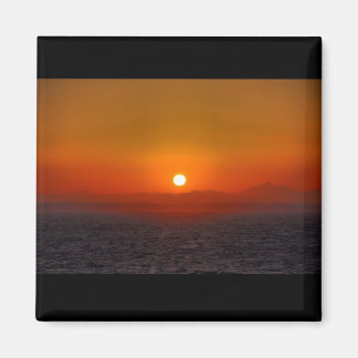 Solnedgång över egyptiska berg magnet