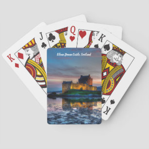 Solnedgång över Eilean Donan Castle, Skottland Casinokort