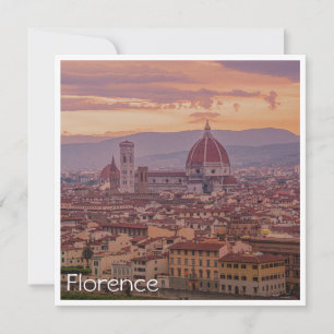 Solnedgång över Florens, Italien