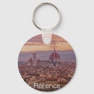 Solnedgång över Florens, Italien Nyckelring