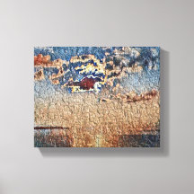 Solnedgång över fotoutskrift av havsytan