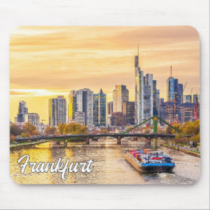 Solnedgång över Frankfurt, Tyskland Musmatta