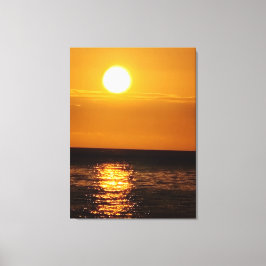 Solnedgång över havet canvastryck