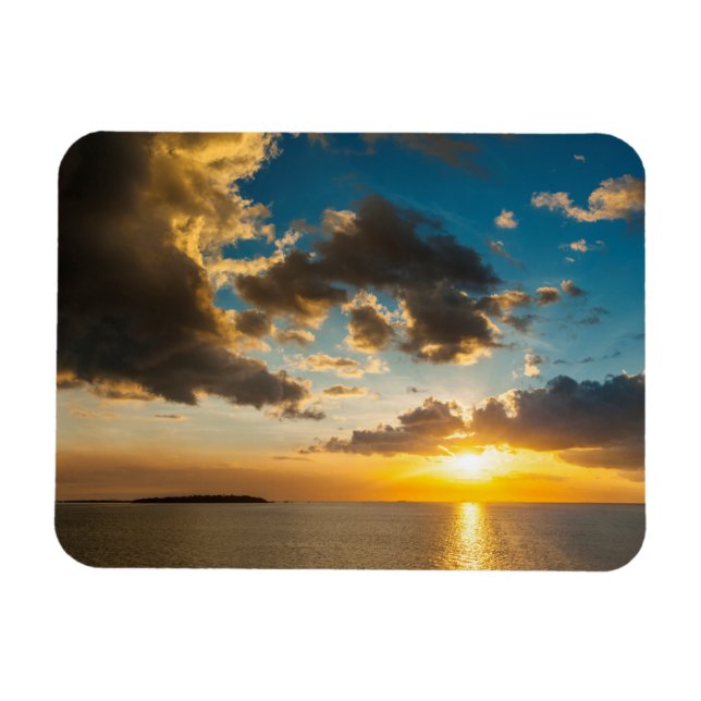 Solnedgång över havet, Fiji Magnet (Horisontell)