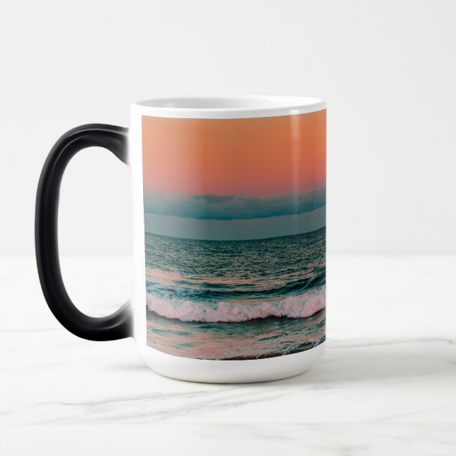 solnedgång över havet magisk mugg (Vänster)