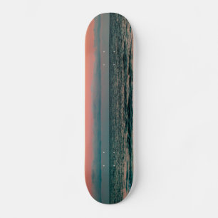 solnedgång över havet mini skateboard bräda 18,5 cm