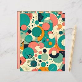 Solnedgång över havet Mönstrat Scrapbookpapper