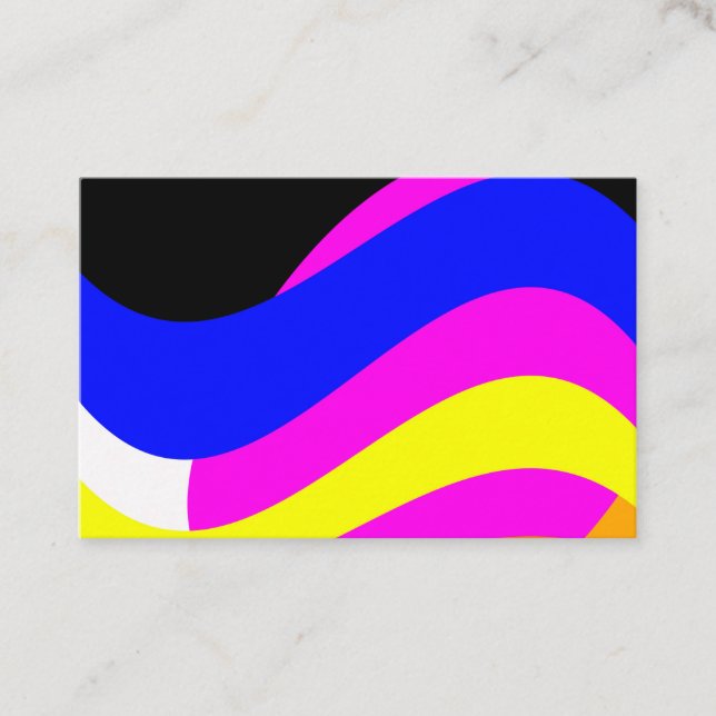 Solnedgång över havet visitkort (Framsida)