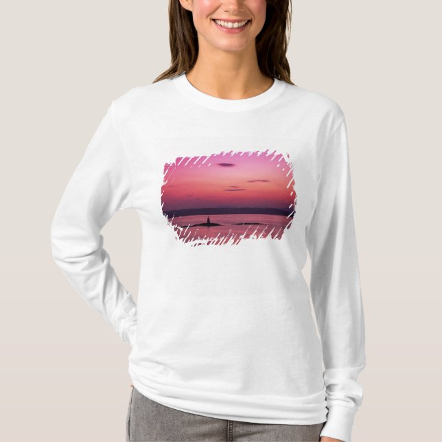 Solnedgång över Isle of Skye, från Mallaig, Tee Shirt (Framsida)