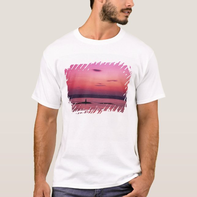 Solnedgång över Isle of Skye, från Mallaig, Tee Shirt (Framsida)