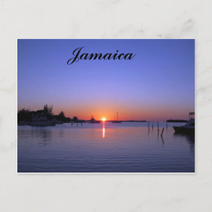 SOLNEDGÅNG ÖVER JAMAICA VYKORT