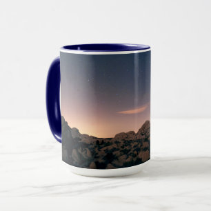 Solnedgång över Joshua Träd nationalpark Mugg
