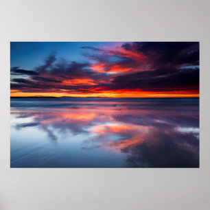 Solnedgång över Kanalöarna, CA Poster