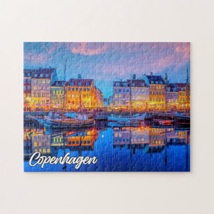 Solnedgång över Köpenhamn, Danmark Pussel