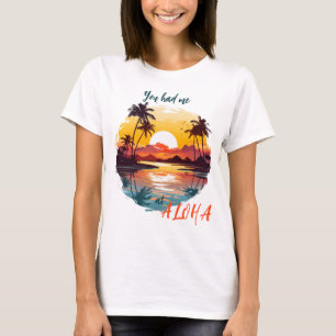 Solnedgång över lagunen t shirt