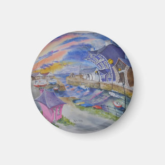 Solnedgång över Lime House Magnet