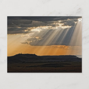 Solnedgång över Masai Mara. Vykort