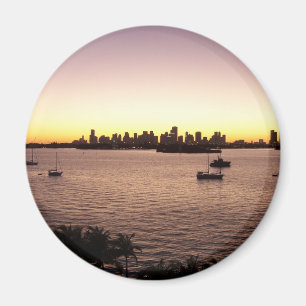 Solnedgång över Miami Magnet