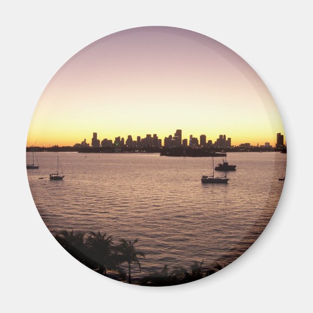 Solnedgång över Miami Magnet (Framsidan)