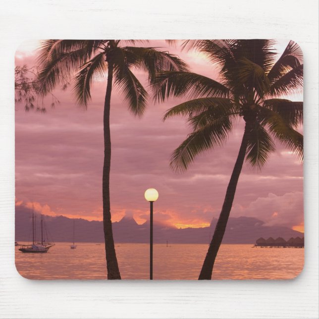 Solnedgång över Moorea från Sofitel Maeva Beach Musmatta (Framsidan)