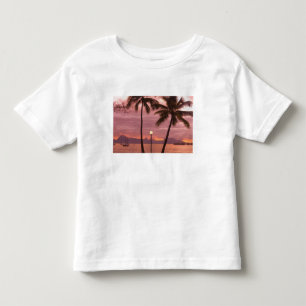 Solnedgång över Moorea från Sofitel Maeva Beach T-shirt