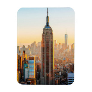 Solnedgång över New York Magnet