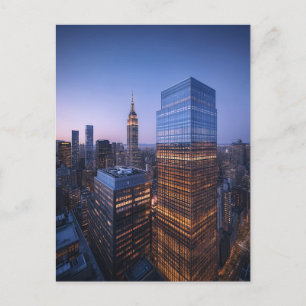 Solnedgång över New York Vykort