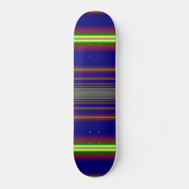 Solnedgång över Ocean Fractal Old School Skateboard Bräda 18 Cm (Framsida)