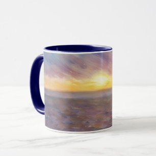 Solnedgång över oceankonsten Mugg