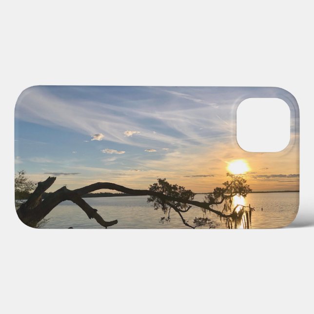 Solnedgång över Öster Bay iphone case (Baksida (horisontell))