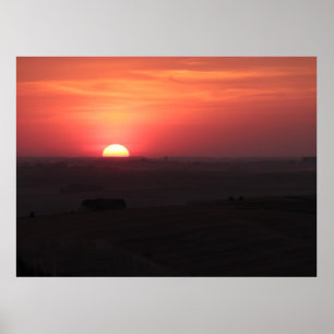 Solnedgång över Palouse Poster