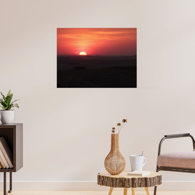 Solnedgång över Palouse Poster (Vardagsrum 3)