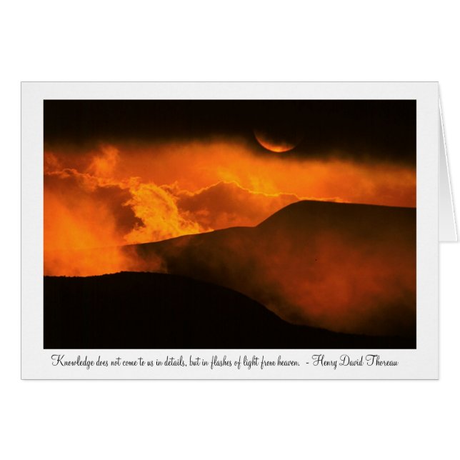 Solnedgång över Quito, Ecuador Hälsningskort (Framsidan Horizontal)