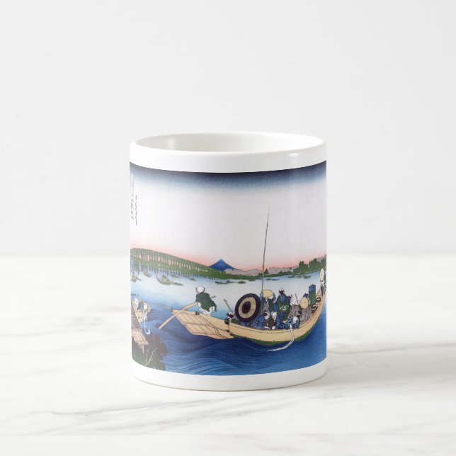 Solnedgång över Ryogoku-bron Kaffemugg (Center)