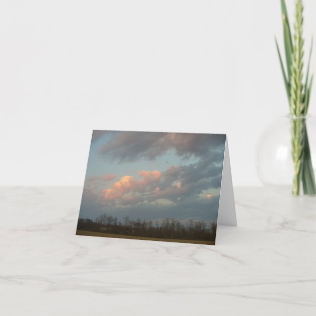 Solnedgång över Scuttlehole Tack Kort (Framsida)