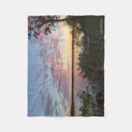 Solnedgång över Sjö Koronis Fleecefilt