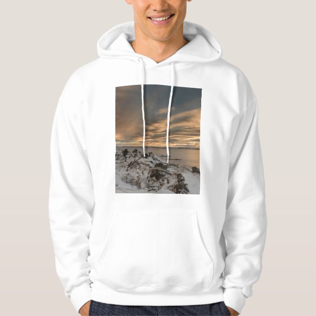 Solnedgång över sjö Myvatn, Island Sweatshirt (Framsida)
