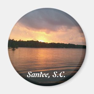 Solnedgång över sjöMarion Santee SC Magnet