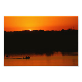 Solnedgång över sjön Bemidji Fototryck