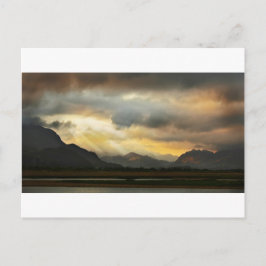 Solnedgång över Snowdonia Vykort