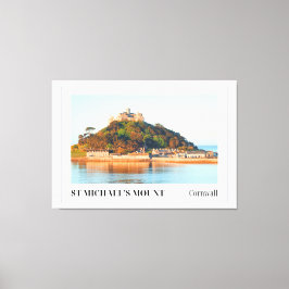 Solnedgång över St. Michael's Mount, Cornwall Canvastryck