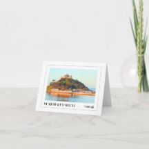 Solnedgång över St. Michael's Mount, Cornwall