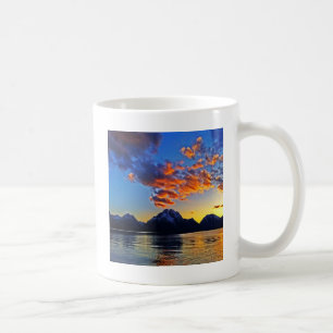 Solnedgång över Tetonsen Kaffemugg