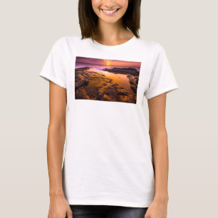 Solnedgång över tidvattenpölar, Hawaii T Shirt