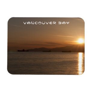 Solnedgång över Vancouver Bay - Kanada Magnet