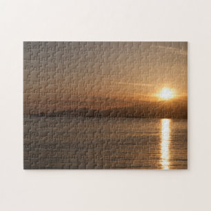 Solnedgång över Vancouver Bay - Kanada Pussel