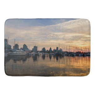 Solnedgång över Vancouver Skyline Badrumsmatta